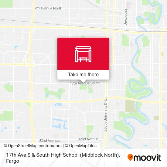 17th Ave S & South High School (Midblock North) map