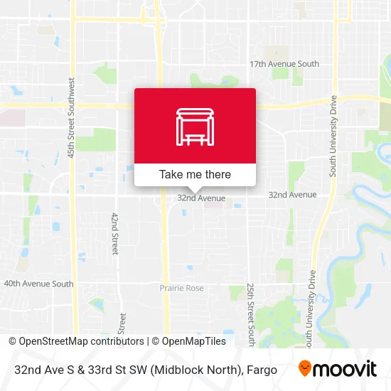 32nd Ave S & 33rd St SW (Midblock North) map