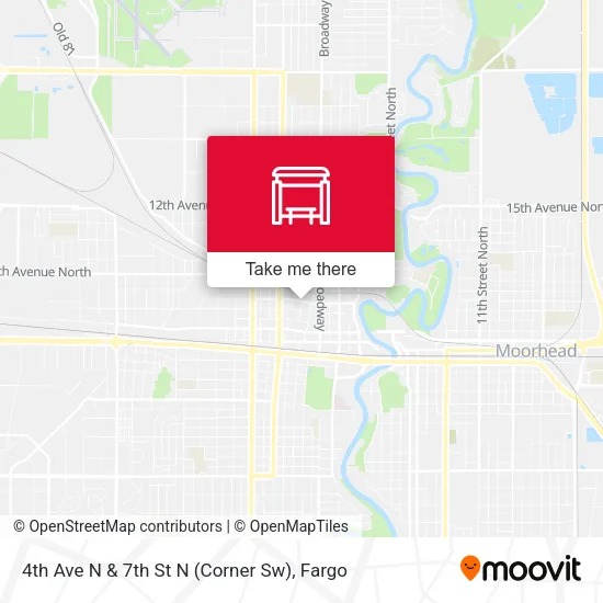 4th Ave N & 7th St N (Corner Sw) map