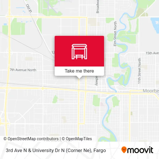 3rd Ave N & University Dr N (Corner Ne) map