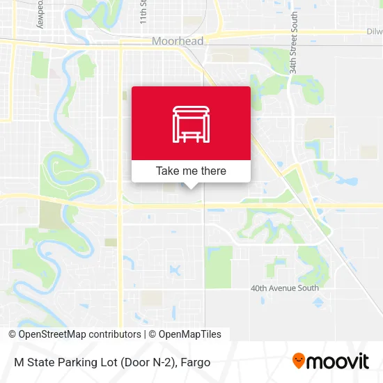 M State Parking Lot (Door N-2) map