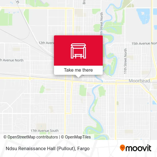 Ndsu Renaissance Hall (Pullout) map