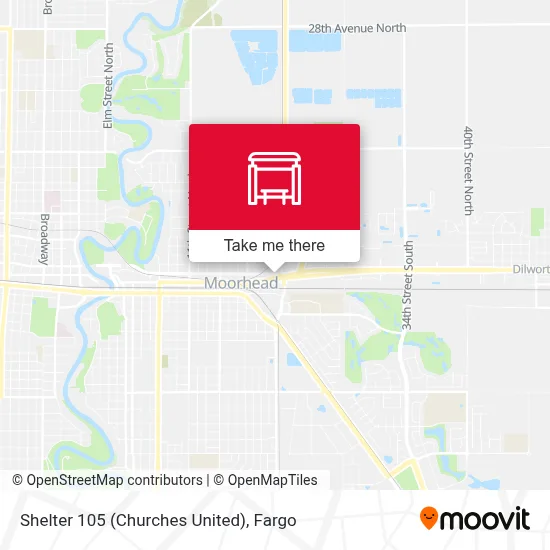 Shelter 105 (Churches United) map