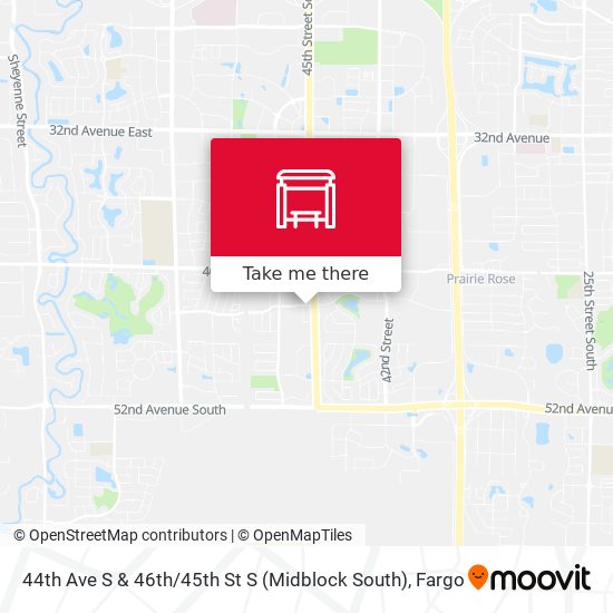 44th Ave S & 46th / 45th St S (Midblock South) map