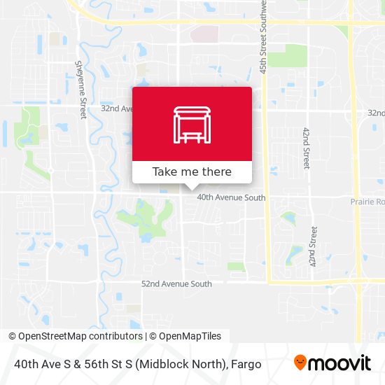 40th Ave S & 56th St S (Midblock North) map