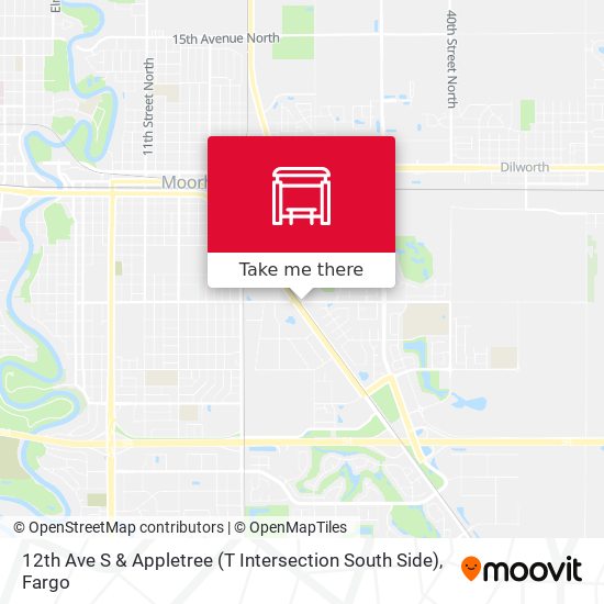 Mapa de 12th Ave S & Appletree (T Intersection South Side)