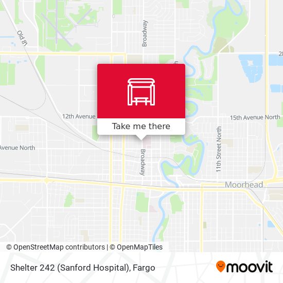 Shelter 242 (Sanford Hospital) map