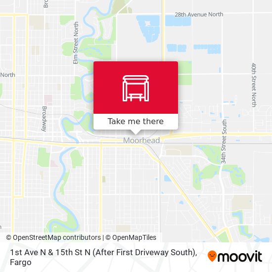 1st Ave N & 15th St N (After First Driveway South) map