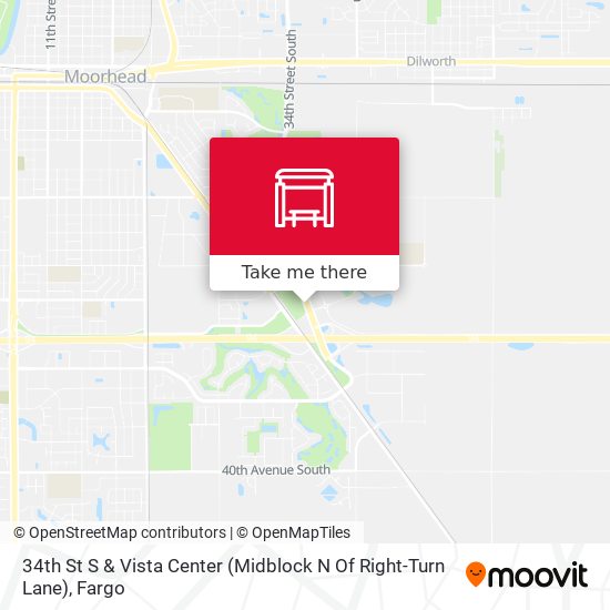 34th St S & Vista Center (Midblock N Of Right-Turn Lane) map