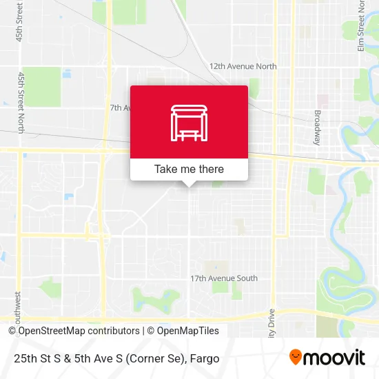 25th St S & 5th Ave S (Corner Se) map