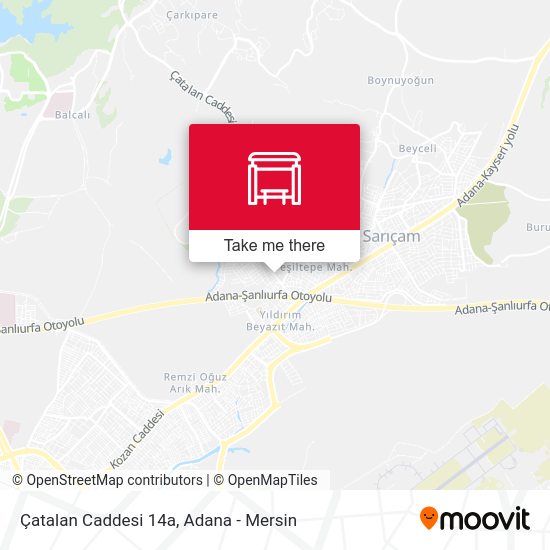 Çatalan Caddesi 14a map