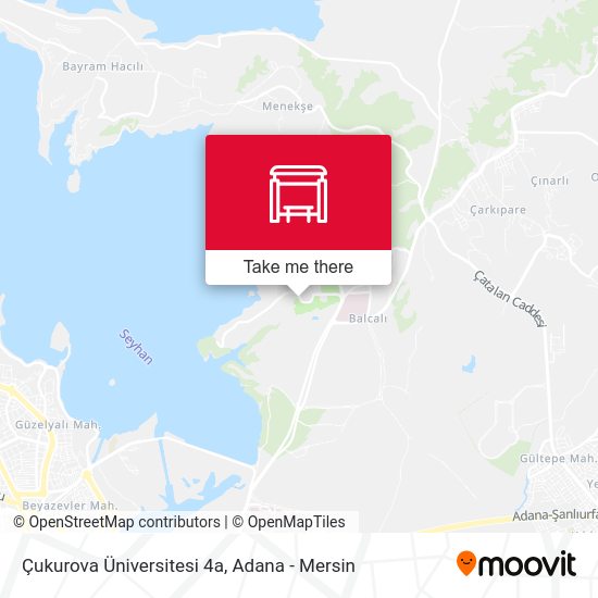 Çukurova Üniversitesi 4a map