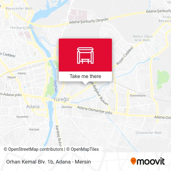 Orhan Kemal Blv. 1b map