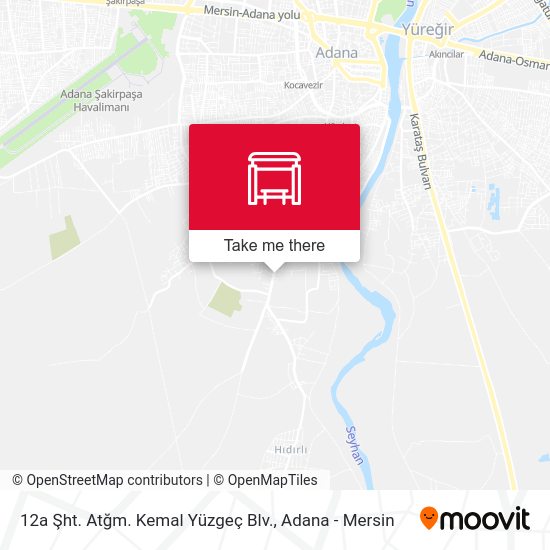 12a Şht. Atğm. Kemal Yüzgeç Blv. map