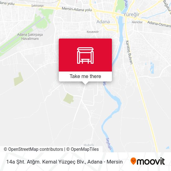 14a Şht. Atğm. Kemal Yüzgeç Blv. map