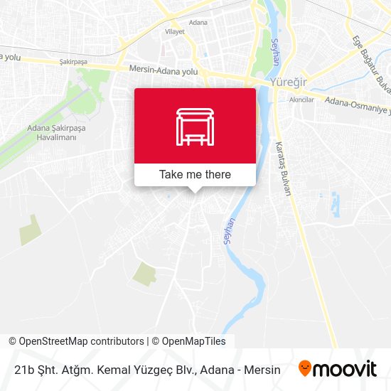 21b Şht. Atğm. Kemal Yüzgeç Blv. map