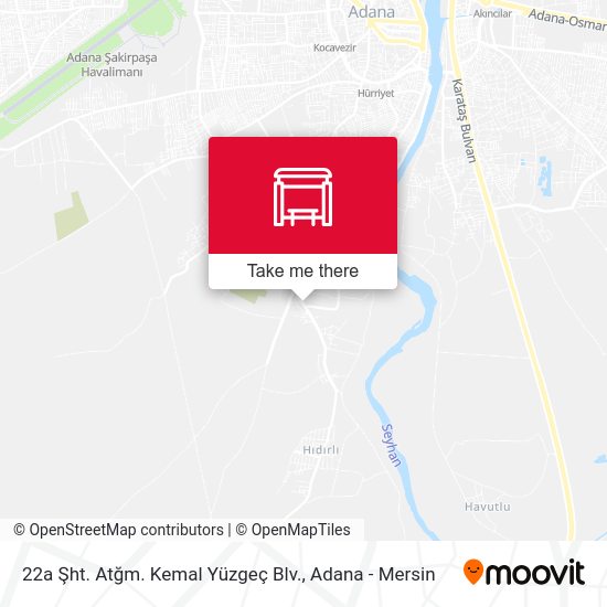 22a Şht. Atğm. Kemal Yüzgeç Blv. map