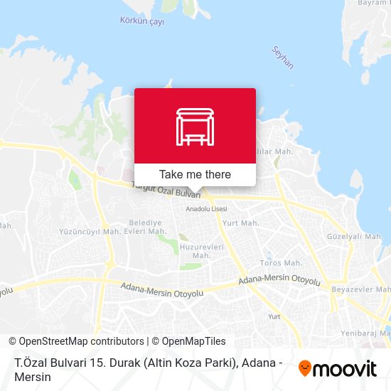 T.Özal Bulvari 15. Durak (Altin Koza Parki) map