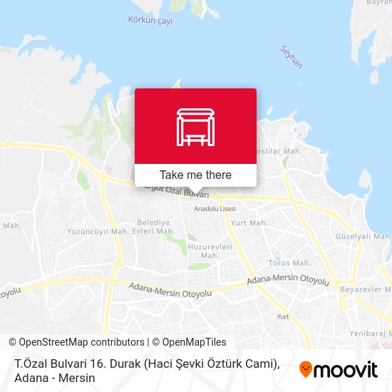 T.Özal Bulvari 16. Durak (Haci Şevki Öztürk Cami) map