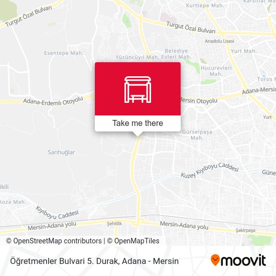 Öğretmenler Bulvari 5. Durak map