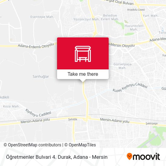 Öğretmenler Bulvari 4. Durak map