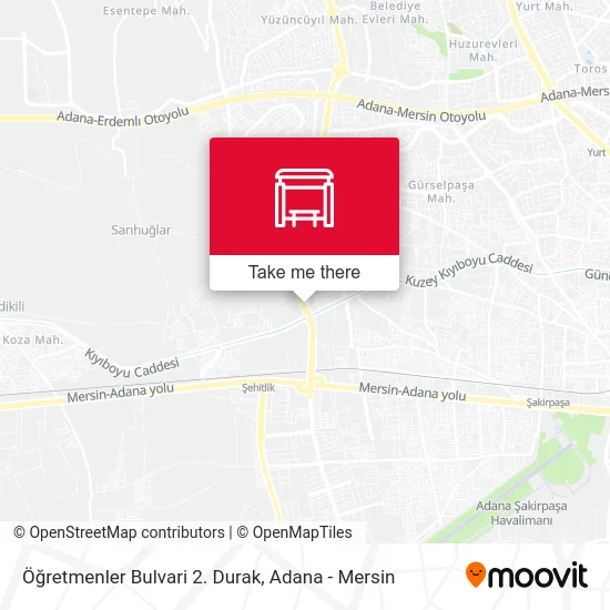 Öğretmenler Bulvari 2. Durak map