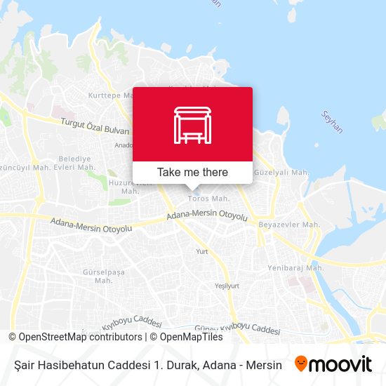 Şair Hasibehatun Caddesi 1. Durak map