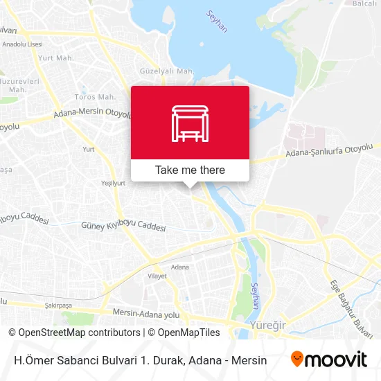 H.Ömer Sabanci Bulvari 1. Durak map