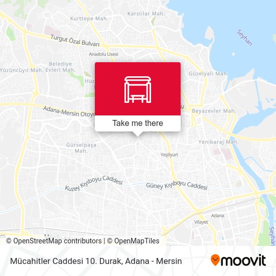 Mücahitler Caddesi 10. Durak map