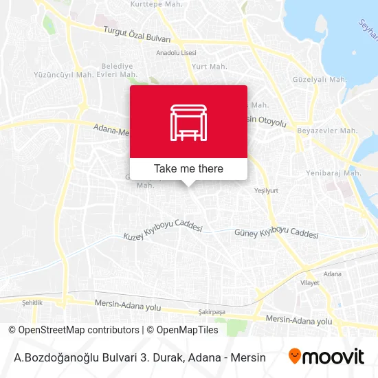 A.Bozdoğanoğlu Bulvari 3. Durak map