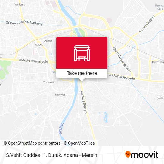 S.Vahit Caddesi 1. Durak map