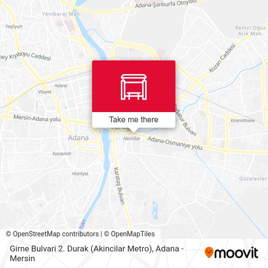 Girne Bulvari 2. Durak (Akincilar Metro) map
