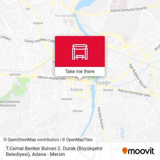 T.Cemal Beriker Bulvari 2. Durak (Büyükşehir Belediyesi) map
