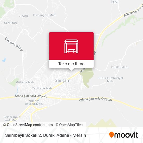 Saimbeyli Sokak 2. Durak map