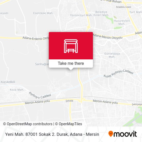 Yeni Mah. 87001 Sokak 2. Durak map
