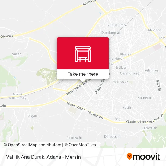 Valilik Ana Durak map