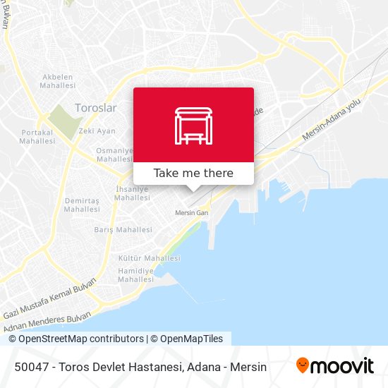 50047 - Toros Devlet Hastanesi map