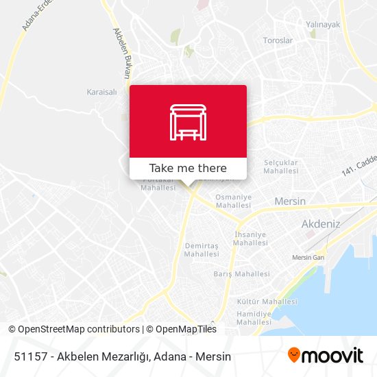 51157 - Akbelen Mezarlığı map