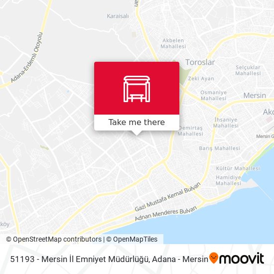 51193 - Mersin İl Emniyet Müdürlüğü map