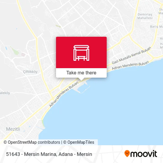 51643 - Mersin Marina map
