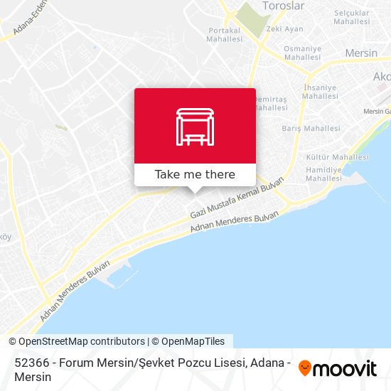 52366 - Forum Mersin / Şevket Pozcu Lisesi map