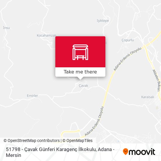51798 - Çavak Günferi Karagenç İlkokulu map