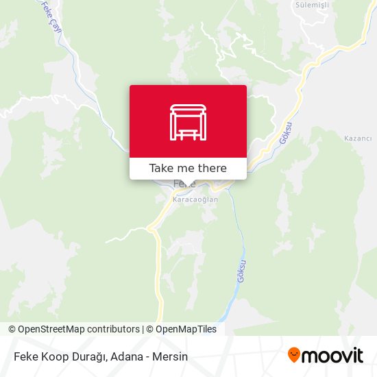 Feke Koop Durağı map