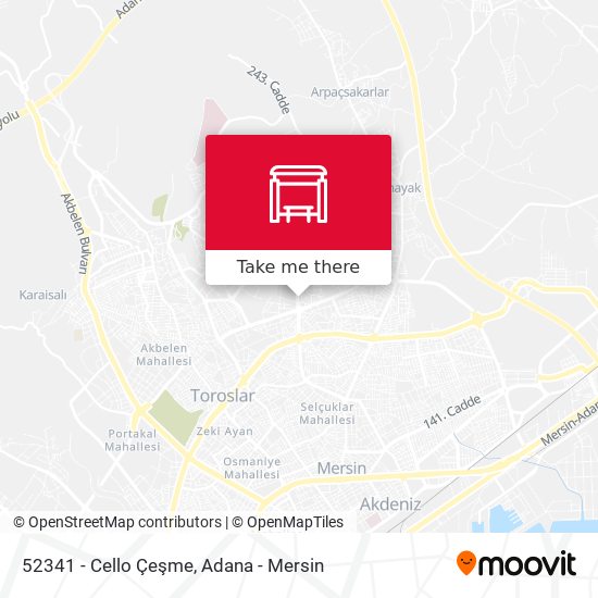 52341 - Cello Çeşme map