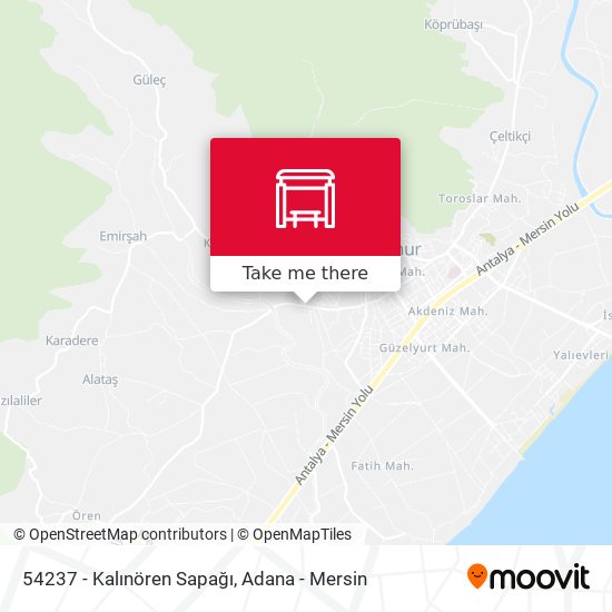 54237 - Kalınören Sapağı map