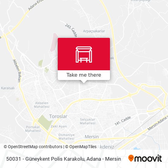 50031 - Güneykent Polis Karakolu map