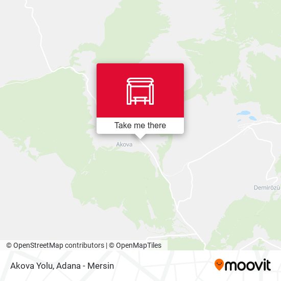 Akova Yolu map