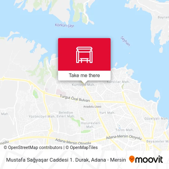 Mustafa Sağyaşar Caddesi 1. Durak map