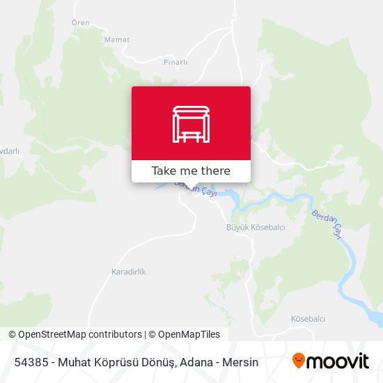 54385 - Muhat Köprüsü Dönüş map