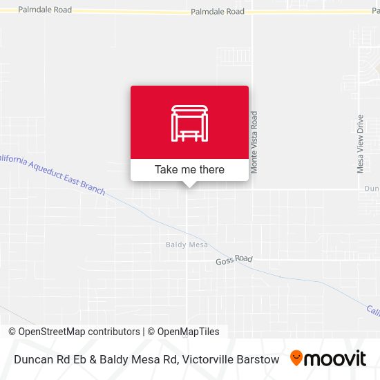 Mapa de Duncan Rd Eb & Baldy Mesa Rd